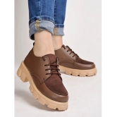 Shoetopia Brown Womens Sneakers - None