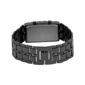 Rhonium Black Metal Digital Mens Watch