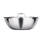 Milton Pro Cook Triply Stainless Steel Tasla with Lid, 18 cm / 1 Litre