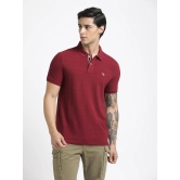 Maroon Polo Cotton T-Shirt-XXL / Maroon