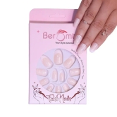 WHITE CLASSIC FRENCH TIPS (NAIL KIT INCLUDED)-Beige Pink