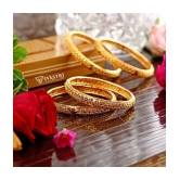 VIVASTRI Gold Bangle Set ( Pack of 1 ) - None