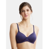 Jockey 1819 Wirefree Padded Microfiber Nylon Elastane Full Coverage T-Shirt Bra - Classic Navy - None