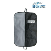 HOMETALES Coat Cover|Foldable Blazer Cover|Suit Cover With Zipper Closure,Black & Grey (4U)