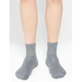 Jockey 7036 Men Compact Cotton Terry Ankle Length Socks - Mid Grey Melange - Grey Melange