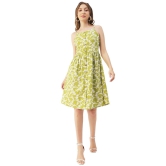 Moomaya Printed Sleeveless Cotton Dress, Buttoned Midi With Pockets, Summer Dress