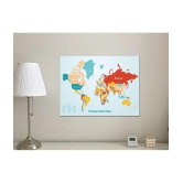 Photojaanic World Map - Laminated Both Sides 12x16in Non-Tearable & Waterproof | Printed on thick paper with a gloss finish