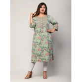 Swasti - Green Cotton Womens Straight Kurti ( Pack of 1 ) - None