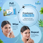 Kara Aloevera & Mint Oil Refreshing Facial Wipes Pack of 20 (5 Pulls)