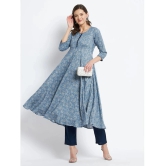 Tissu - Blue Rayon Womens Flared Kurti ( Pack of 1 ) - None