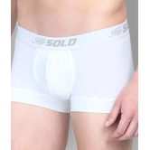 Solo - White Cotton Mens Trunks ( Pack of 3 ) - 80