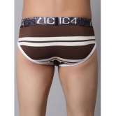 IC4 - Brown Brief Modal Mens Briefs ( Pack of 1 ) - None