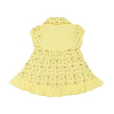 NammaBaby - Yellow Cotton Blend Baby Girl Frock ( Pack of 1 ) - None