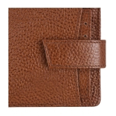 GEEO Mud Brown Leather Mens Two Fold Wallet ( Pack of 1 ) - Mud Brown