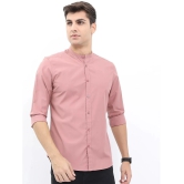 Ketch Polyester Slim Fit Solids Full Sleeves Mens Casual Shirt - Pink ( Pack of 1 ) - None