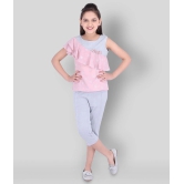 Cutecumber - Pink Georgette Girls Tops ( Pack of 1 ) - None