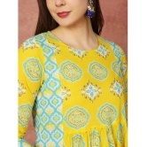 Antaran Cotton Printed Kurti With Pants Womens Stitched Salwar Suit - Yellow ( Pack of 1 ) - None