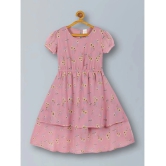 PLUM TREE Pink Polyester Girls Fit And Flare Dress ( Pack of 1 ) - None