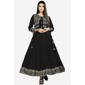 Estela - Black Rayon Women's Anarkali Kurti ( Pack of 1 ) - None