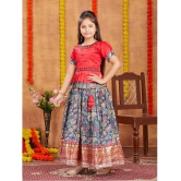 Aarika Red Silk Girls Lehenga Skirt ( Pack of 1 ) - None