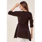 Glomee - Brown Viscose Women's Tunic ( Pack of 1 ) - None