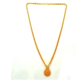 Jewar Mandi New Design Gold Plated Locket/Pendant with Link Chain Daily use for Men, Women & Girls, Boys - None