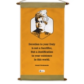 Indigifts Swami Vivekanand Quote Inspirational Scroll Cards 9.5x17 - Motivational Posters for Study Room, Office, Living Room, Office Gifts Items, Motivational Quotes Wall Hanging, Wall Dcor Items