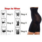 4-in-1 Shaper - Quick Slim Shape Wear Tummy, Thighs, Hips-Black-XXL