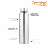 Stainless Steel Classic Chromo Water Bottle-1000-ML