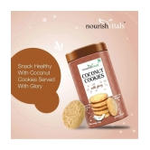 NourishVitals Cocount Cookies, Heavenly Bites, Source of Protein, Crunchy Delights, Genius Snack, 120g x Pack Of 2