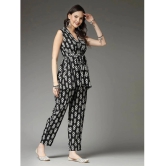 Stylum Black Printed Pant Top Set - None