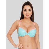 ILRASO - Blue Elastane Lightly Padded Women's Push Up Bra ( Pack of 1 ) - None