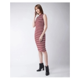 Miss Chase Cotton Striped Knee Length Womens Bodycon Dress - Multicolor ( Pack of 1 ) - None