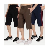 Zeffit - Multi Cotton Blend Mens Three-Fourths ( Pack of 3 ) - None