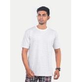 Radprix Cotton Regular Fit Striped Half Sleeves Mens T-Shirt - White ( Pack of 1 ) - None