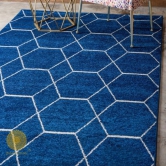 Tokyo Super Soft Densed Carpet-Blue / 4x6 Feet