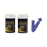 Control D 100 Test Strips & Lancets Below 100 Expiry Aug 2024