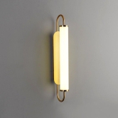 HDC 27W Gold Body Acrylic Modern Led Wall Lamp Bedside Bathroom Mirror Light - Warm White