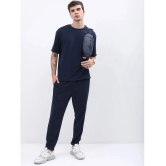 Ketch Polyester Oversized Fit Solid Half Sleeves Mens T-Shirt - Navy Blue ( Pack of 1 ) - None