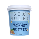 SIXNUTRIAll Natural Peanut Butter (Deep Roasted)-1 KG (Stone Ground Vegan Diet)