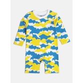 miniklub Multicolor Cotton Rompers For Baby Boy ( Pack of 2 ) - None