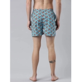 Joven Blue Cotton Mens Boxer- ( Pack of 2 ) - None