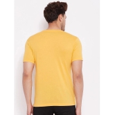 Lycos - Cotton Blend Regular Fit Yellow Men's T-Shirt ( Pack of 1 ) - None