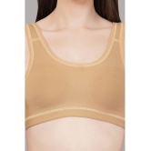 SELETA Beige Cotton Non Padded Womens Racerback bra ( Pack of 1 ) - None