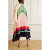 Lotus Silk Crepe Kaftan Dress