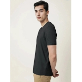 Radprix Cotton Regular Fit Solid Half Sleeves Mens T-Shirt - Black ( Pack of 1 ) - None