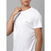 UrbanMark Polyester Regular Fit Solid Half Sleeves Mens T-Shirt - White ( Pack of 1 ) - None