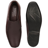 Leeport Brown Mens Slip On Formal Shoes - None