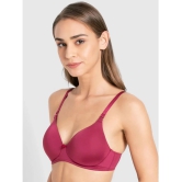 Jockey 1819 Wirefree Padded Microfiber Nylon Elastane Full Coverage T-Shirt Bra - Pink Wine - None