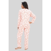 Women Full Sleeves Knit Cotton Pyjama Set-XL